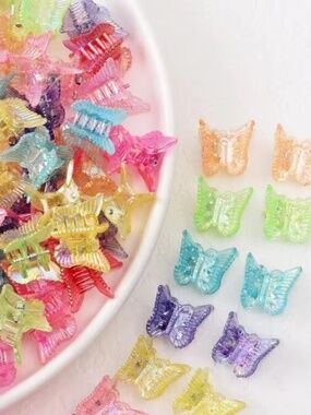 SHEIN | Colorful Mini Butterfly Hair Claw Clips